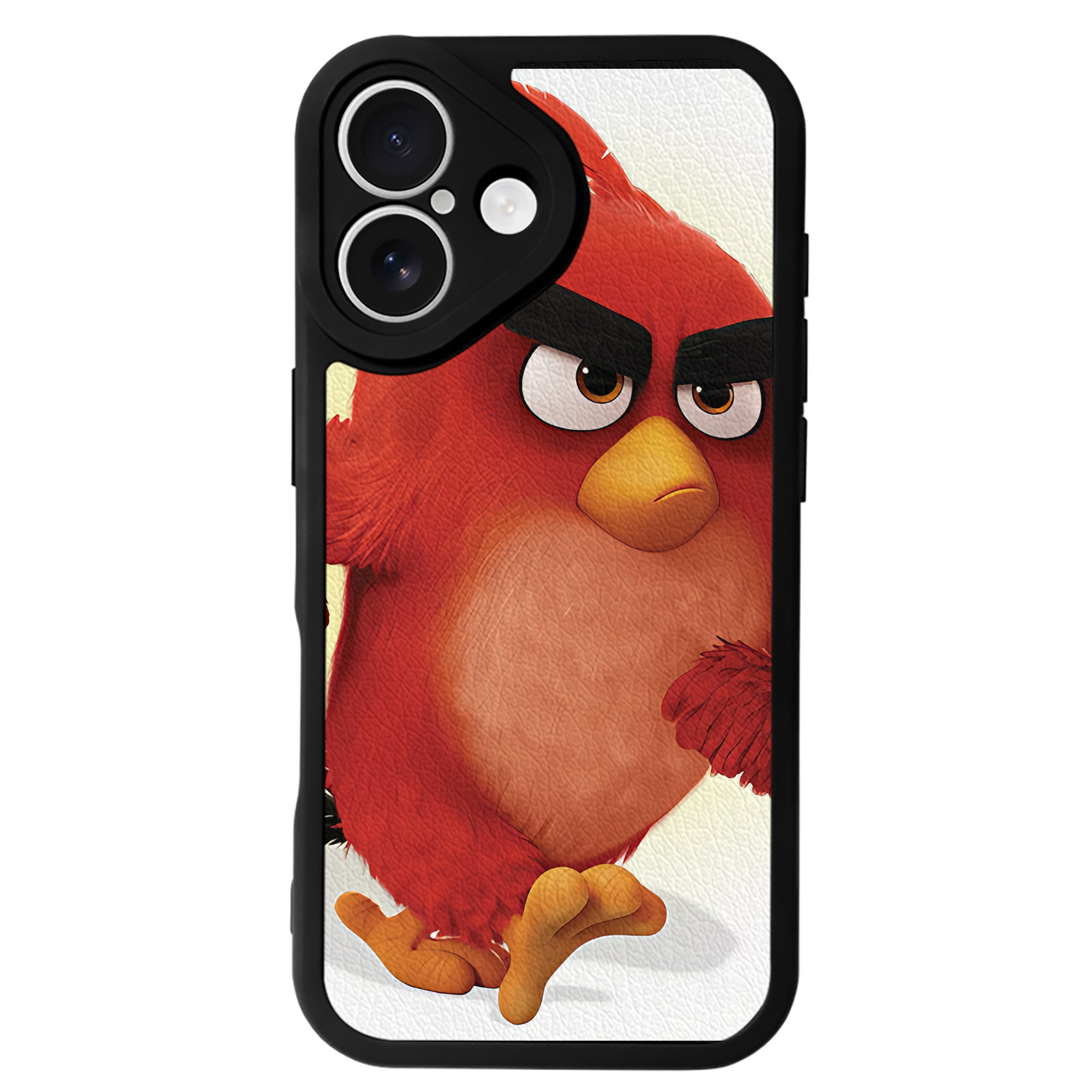 （画像用） Angry Birds アングリーバード 【iPhone 16シリーズ対応】シリコンスマホケース（レザー調） 材質：シリコン